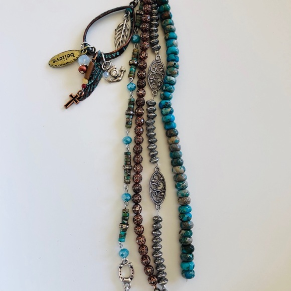 🦄 Beaded Bling Purse Bag Geode Charm Keychain - Picture 14 of 14